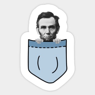 Abraham Lincoln In My Pocket Sticker